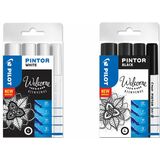 PILOT pigmentmarker PINTOR, medium, 4er set "BLACK"