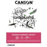 CANSON studienblock GRADUATE manga Marker Layout, din A3