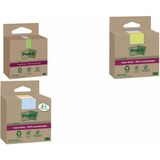 Post-it super Sticky recycling Notes, 47,6 x 47,6 mm, farbig