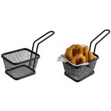 APS servier-frittierkorb SNACKHOLDER, 130 x 105 mm, schwarz