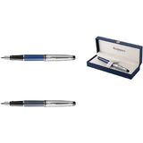 WATERMAN Füllhalter expert Deluxe, metall - blau C.C.
