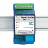 W&T sip Ring switch 4xOut, 10/100 BaseT, blau