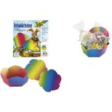 folia Dekokörbchen aus Regenbogenkarton, Durchm.: 150 mm