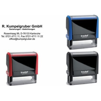 trodat Textstempelautomat Printy 4915 4.0, 7-zeilig, blau