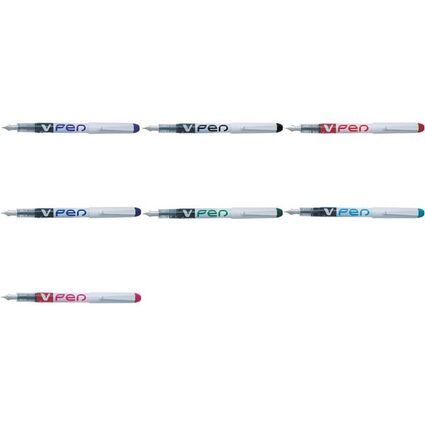 PILOT Einweg-Fllhalter V-Pen, Federbreite: 0,4 mm, grn