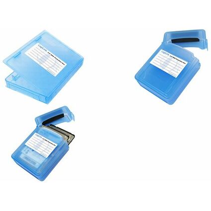 LogiLink HDD-Box fr 2 x 2,5" Festplatten, blau