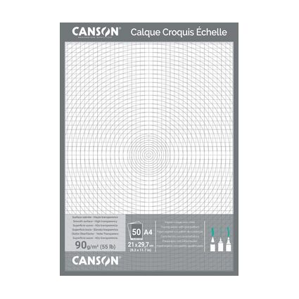 CANSON technisches Zeichenpapier, DIN A3, 90/95 g/qm