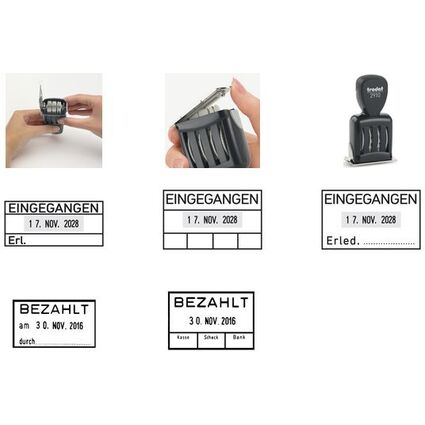 1 Feld trodat Datumstempel 2910L EINGEGANGEN