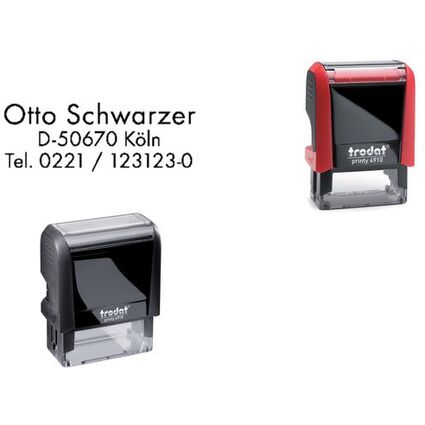 trodat Textstempelautomat Printy 4910 4.0, 3-zeilig, schwarz