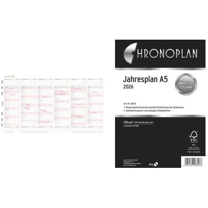 CHRONOPLAN Jahresplan 2027, DIN A5