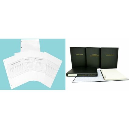 ELVE Recharge Classeur, 297 x 210 mm, papier extra blanc