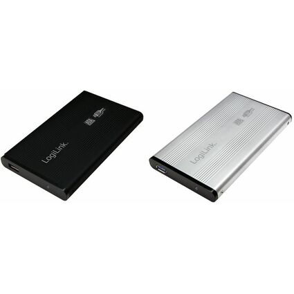 LogiLink 2,5" SATA Festplatten-Gehuse, USB 3.0, silber