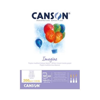 CANSON Skizzenblock Imagine, DIN A3, 200 g/qm