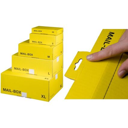 SMARTBOXPRO Paket-Versandkarton MAIL BOX, Gre: M, gelb