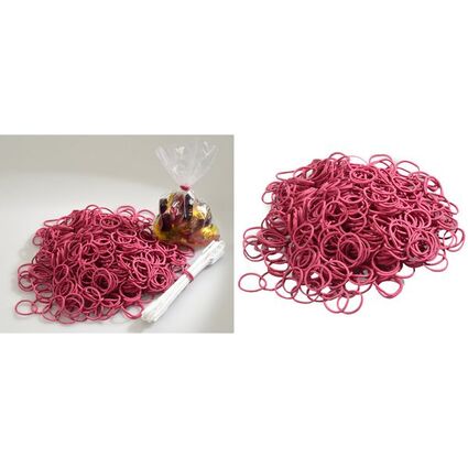 dm-folien Gummiringe im Beutel, rot, 30 mm, Großpackung