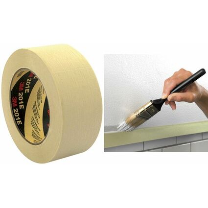 3M Krepp-Klebeband 201E, 48 mm x 50 m, Papier, beige