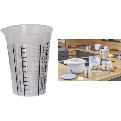 keeeper Messbecher "mario", 0,25 Liter, PP, transparent