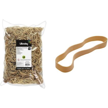 Wonday Gummibänder, natur, Breite: 6 mm, Großpackung