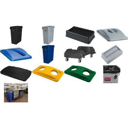 Rubbermaid Deckel Slim Jim fr Flaschen, gelb