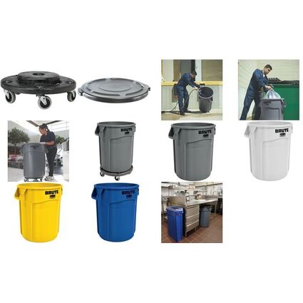 Rubbermaid Container BRUTE 75,7 Liter, aus PP, wei