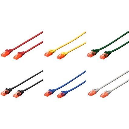 DIGITUS Patchkabel, Kat. 6, U/UTP, 0,25 m, gelb