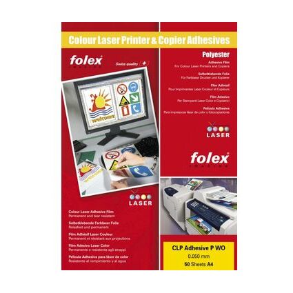 FOLEX Color-Laserfolie CLP Adhesives P WO, DIN A4