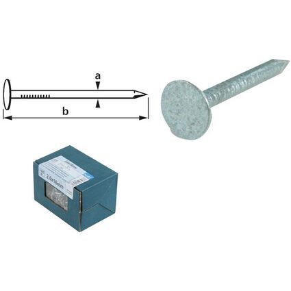 suki. Dachpappstift  2,5 x 25 mm, 400 g, verzinkt