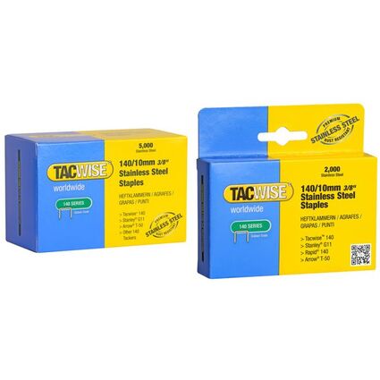 TACWISE Heftklammern 140/12 mm, Edelstahl, 2.000 Stück