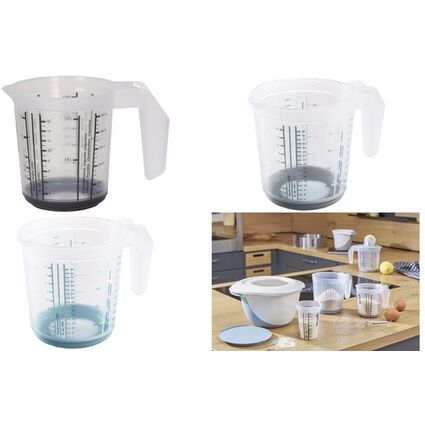 keeeper Messkanne "massimo", 1,0 Liter, graphit/transparent