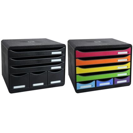 Exacompta Schubladenbox Store Box Maxi 6 Schube Harlekin 306798d