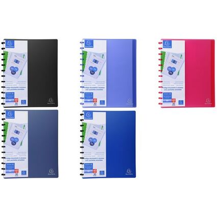 EXACOMPTA Sichtbuch DIN A4 PP 30 Hüllen blau