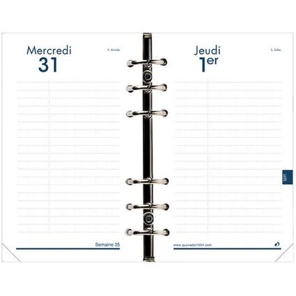 QUO VADIS Recharge Timer 17, 1 jour par page, 2025/2026