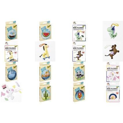 folia Mini Filz-Nhset "Filzinies", 12-teilig, Dackel