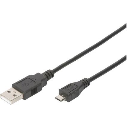 DIGITUS USB 2.0 Anschlusskabel, USB-A - Micro USB-B, 1,0 m