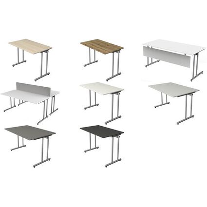 kerkmann Schreibtisch Start Up, (B)2.000 x (T)1.000 mm, grau
