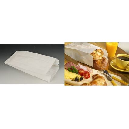 PAPSTAR Papierfaltenbeutel, Mae: (B)150 x (T)70 x (H)420 mm