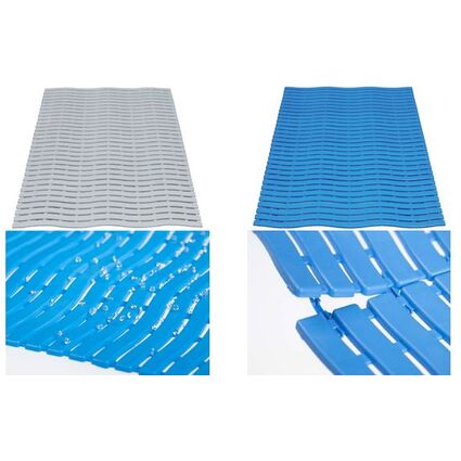 miltex Arbeitsplatzmatte Yoga Spa Basic, 600 mm x 15 m, blau