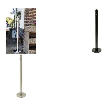 Securit Standaschersystem SMOKER POLE - Fu, silber