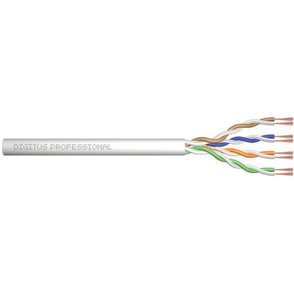 DIGITUS Roh-Patchkabel Kat. 6, U/UTP, 100 m, grau