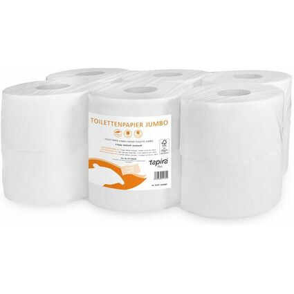 Tapira Grorollen-Toilettenpapier Plus, 2-lagig, 360 m