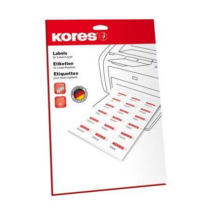 Kores Universal-Power-Etiketten, 105 x 48 mm, wei