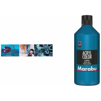 Marabu Acrylfarbe Acryl Color, 500 ml, gold 084