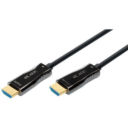 DIGITUS HDMI AOC Hybrid Glasfaser-Anschlusskabel, 20 m