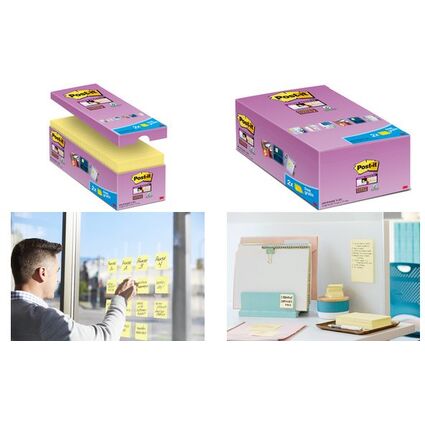 Post-it Haftnotizen Super Sticky Notes, 127 x 76 mm, 20+4