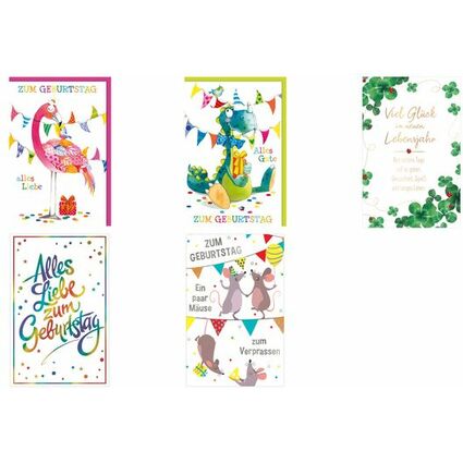 SUSY CARD Geburtstagskarte "Rainbow colors 2"