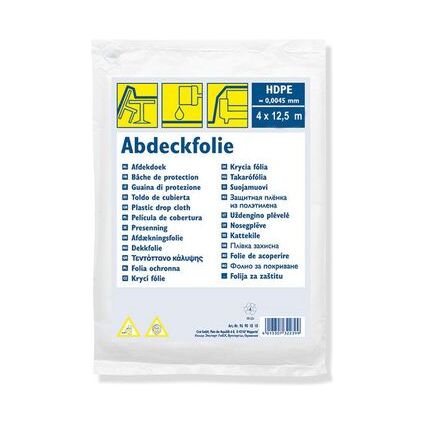 WESTEX Abdeckfolie Standard, HDPE, transparent, 4 x 5 m