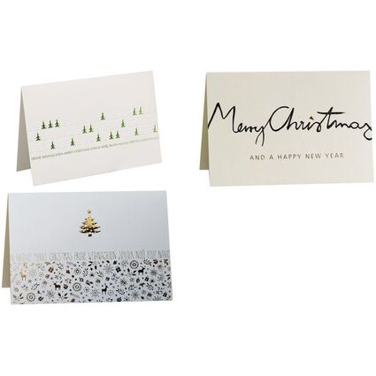 RMERTURM Weihnachtskarte "Christmas Lettering", creme