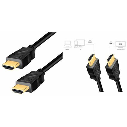 LogiLink HDMI Kabel 2.0, A-Stecker - A-Stecker, 5,0 m