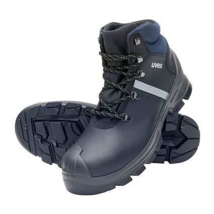 uvex 2 construction Schnrstiefel S3, schwarz/blau, Gr. 48