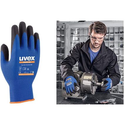 uvex Arbeitshandschuh athletic lite, blau/anthrazit, Gr. 9